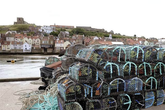 Lobster pots on the quayside in Whitby. PIC: Richard Ponter