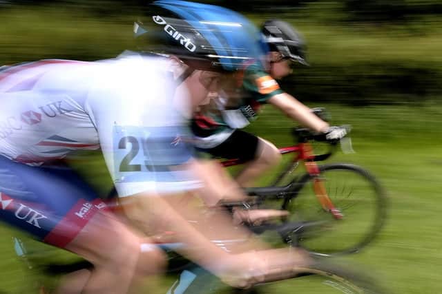 Finishing a tight race. PIC: Richard Ponter