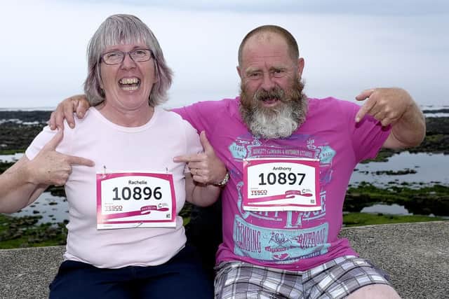 Holidaymakers Rochelle and Tony Edwards.