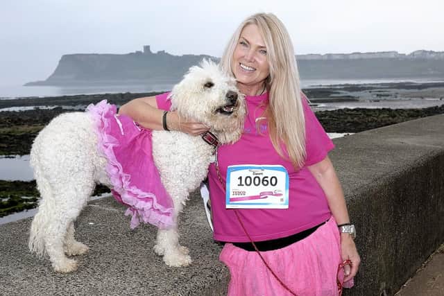 Dawn Pickburn and Dotty are ready to go.