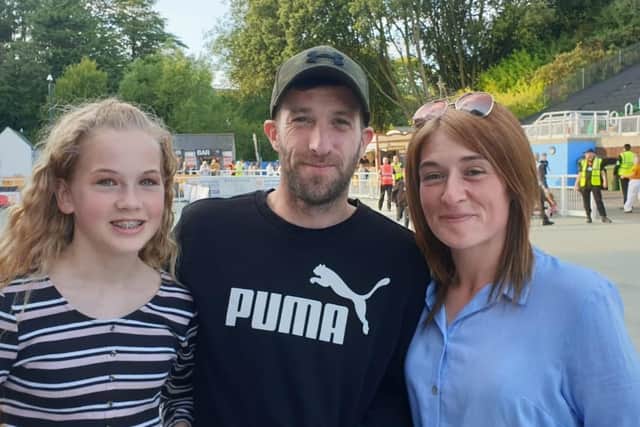 Jasmine Fields, Derek Fields and Rachel Smith. Photo: Louise Perrin
