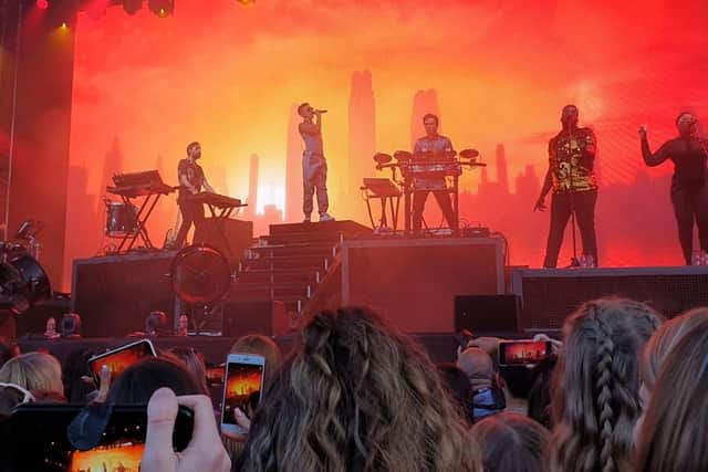 Years & Years at Scarborough Open Air Theatre. Photo: Louise Perrin