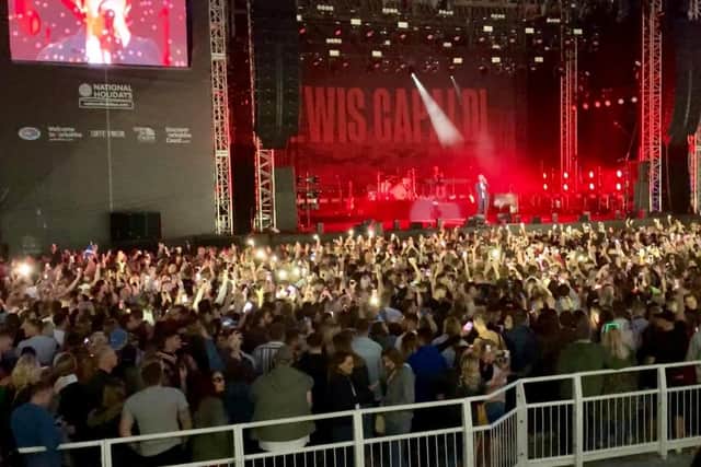 Lewis Capaldi at Scarborough Open Air Theatre. Photo: Jade McElwee