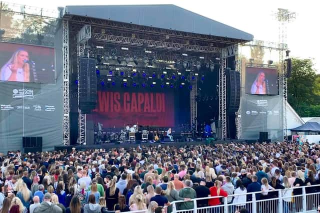 Fans enjoyed Lewis' support acts at the Open Air Theatre. Photo: Jade McElwee