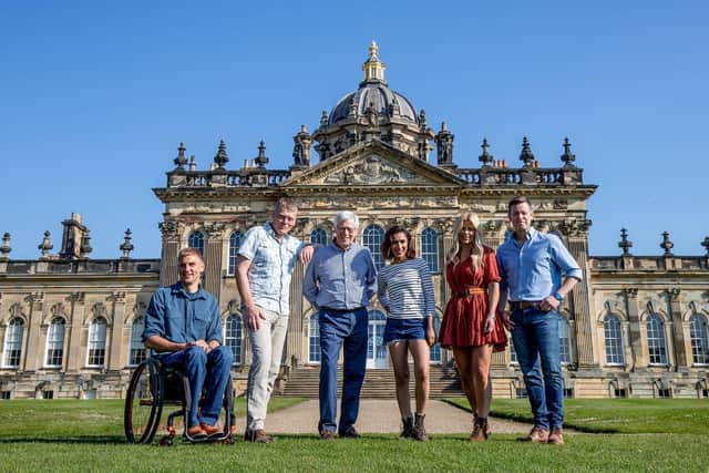 Countryfile presenters outside Castle Howard
