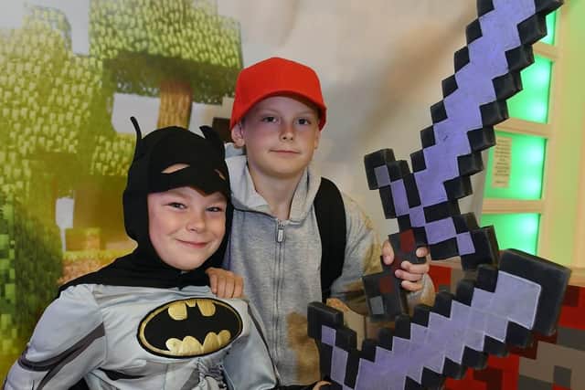 Tyler Booth-Wright aged 6 and Josh Thompson aged 11