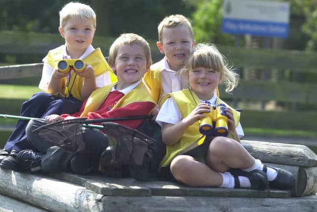 2003: Filey Infants, from left, George Atkinson, Anthony Donaldson, Cameron Reynolds and Natasha Scaife.