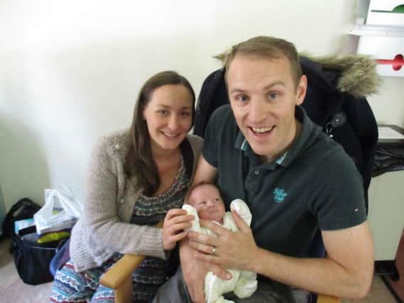 Vicky and Ryan Crawford with Jessica Alice.