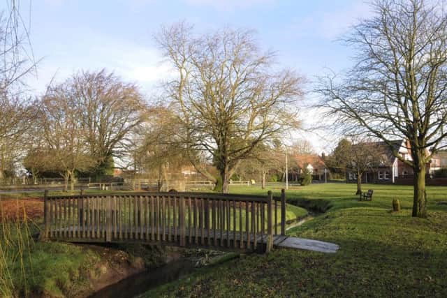 Muston village green.