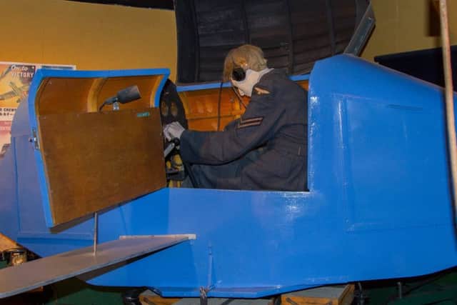 The Link Trainer which has been on display at Eden Camp Museum, Malton, since 1993.