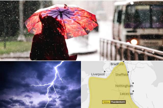 The Met Office have just issued a yellow weather warning for Yorkshire, as heavy rain and thunderstorms are expected on Friday between 11:00 and 20:00