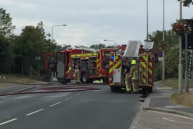 Fire crews are at the scene