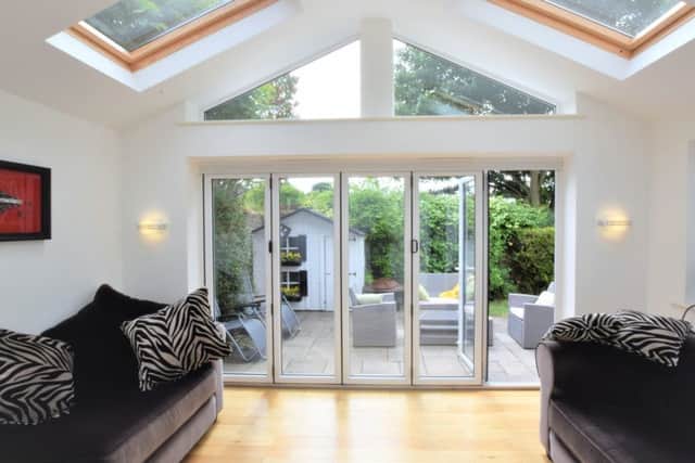 The sun room at Raincliffe Avenue.