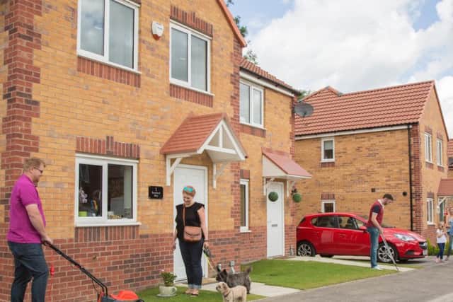 An artist's impression of the new estate.