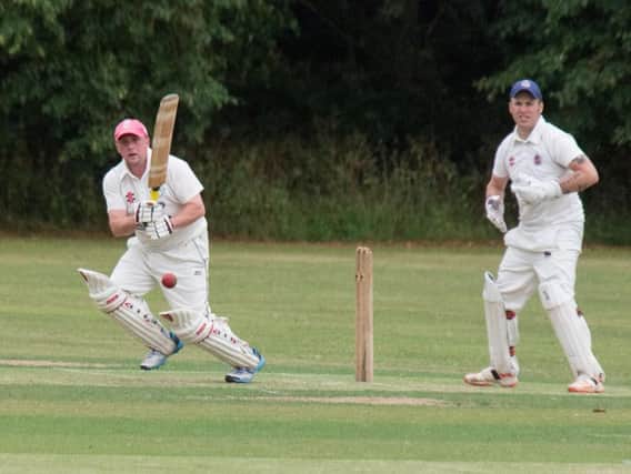 Matt Davies in batting action for Snainton in their win over Forge Valley 2nds in Division Three. Picture by Steve Lilly.