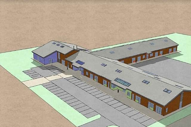 An artist impression of the new school