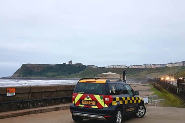 A mass search took place when the diver was reported missing including the RNLI, Coastguard and North Yorkshire Police