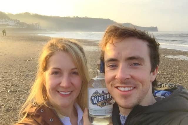 Jessica Slater and Luke Pentith set up Whitby Gin in a small family utility room following a camping holiday around the west coast of Scotland after being inspired by the distilleries in the many coastal towns.