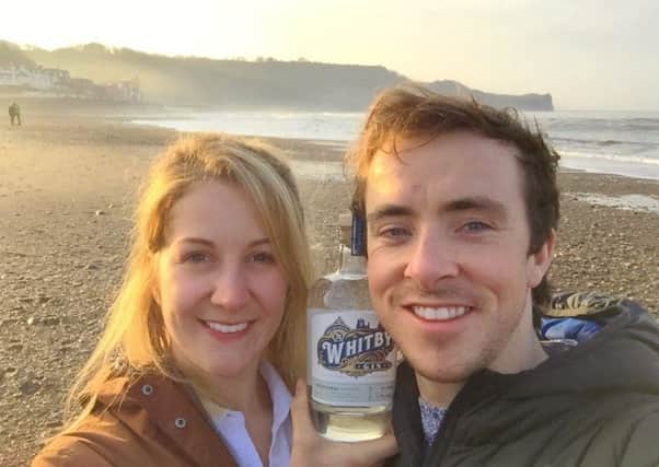 Jessica Slater and Luke Pentith set up Whitby Gin in a small family utility room following a camping holiday around the west coast of Scotland after being inspired by the distilleries in the many coastal towns.