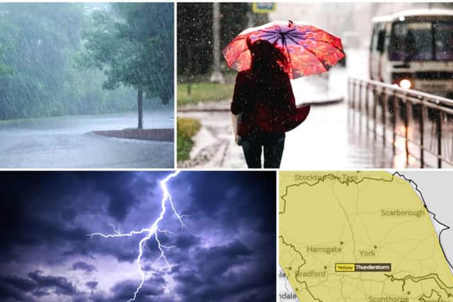 The Met Office have just issued a new yellow weather warning for Yorkshire and the Humber, as thunderstorms are now expected to hit TODAY.