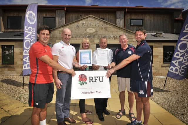 From left, Tom Harrison, James McKay, Cllr Helen Mallory, Cllr Derek Bastiman, Mike Holder and James Perrett
