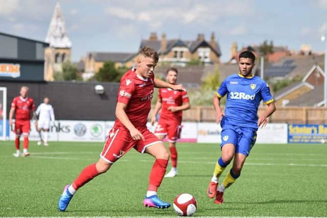 Jackson Jowett on the ball for Boro
