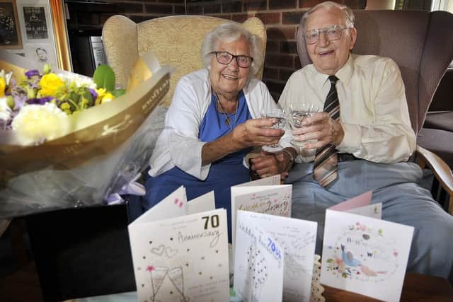 Kathleen and Jack Oates celebrating their special day