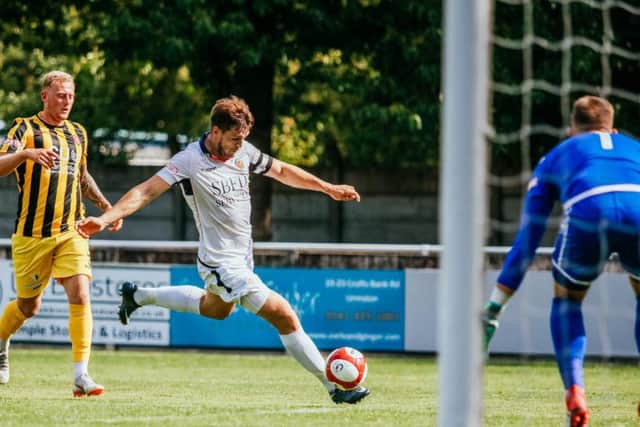 FC Trafford attack the Boro goal. Picture by Tim Markland.