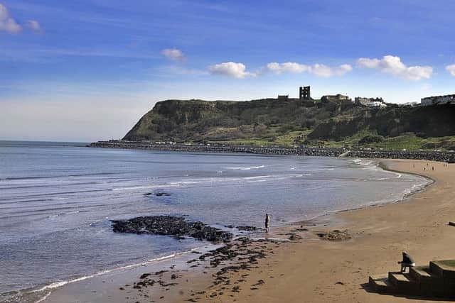Scarborough Castle. Scarborough castle overlooking North Bay.. pic Richard Ponter 171225n