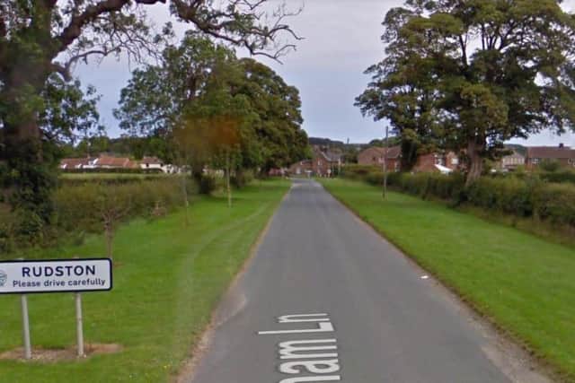 The fire broke out at a farm in Rudston village which lies between Bridlington and Driffield. Pic: Google.
