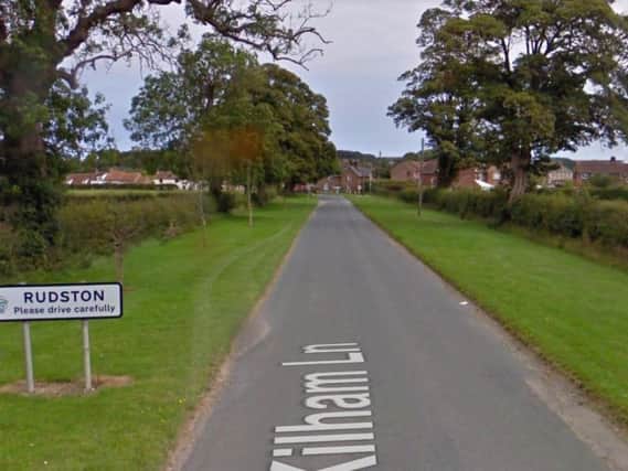 The fire broke out at a farm in Rudston village which lies between Bridlington and Driffield. Pic: Google.