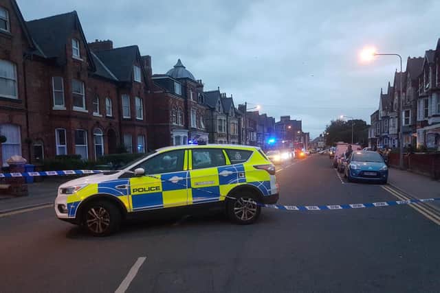 Police Tweeted this picture from the scene last night