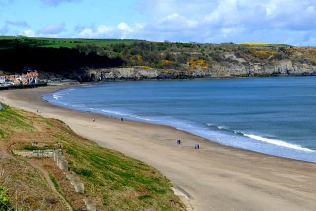 View of Sandsend near Whitby.