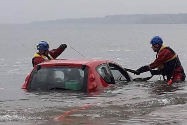 Scarborough and Burniston Coastguard Rescue teams