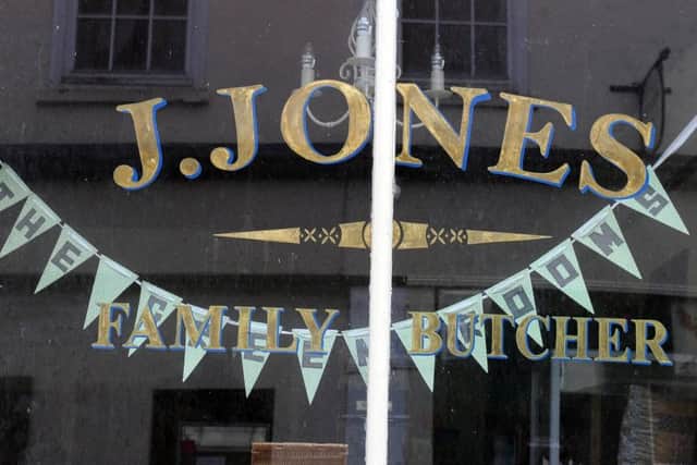 The building became Jones Butchers for the film