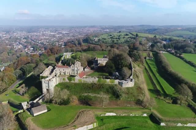 Carisbrooke castle on the Isle of Wight where King Charles I was held prisoner in 1648. Sir William Constable of Flamborough was in charge of the guard at the time.