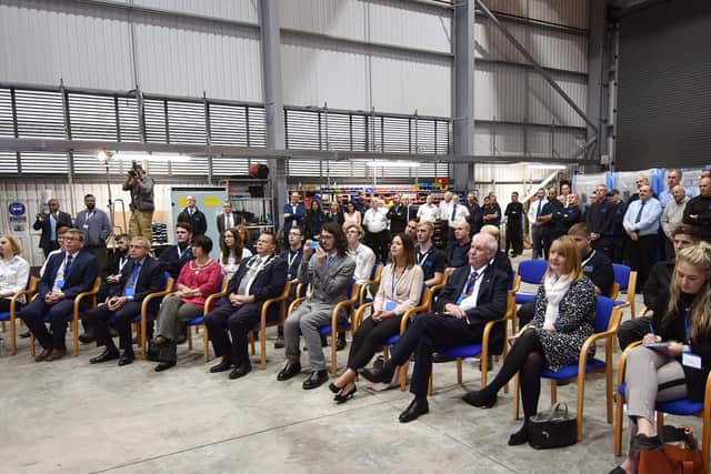Guests and staff at the event.