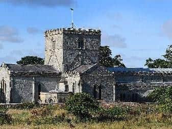 St Oswald's churchyard in Filey whose graves had been targeted by thieves.