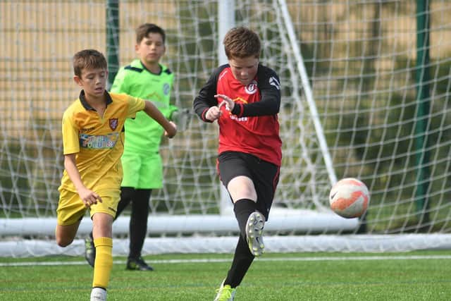 Burlington clear their lines against Boro