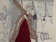 Example from textile exhibition in the church