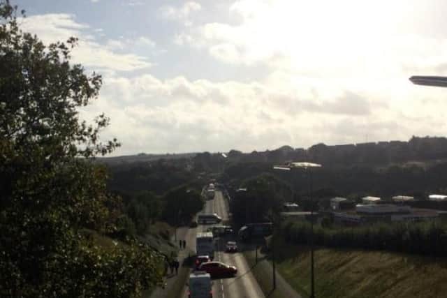 Crash near the New Bridge, Whitby