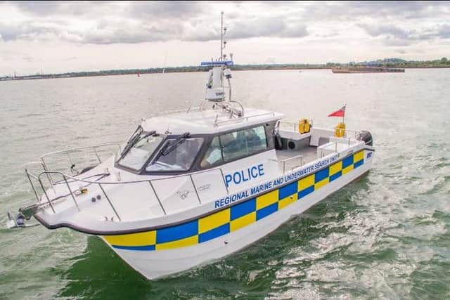The brand new police boat