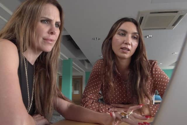 Inside Out reporter Emma Kenny with Dr Larisa Corda.