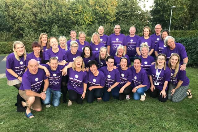 A group of Saint Catherine's supporters who will take on the Atlas Mountain Challenge