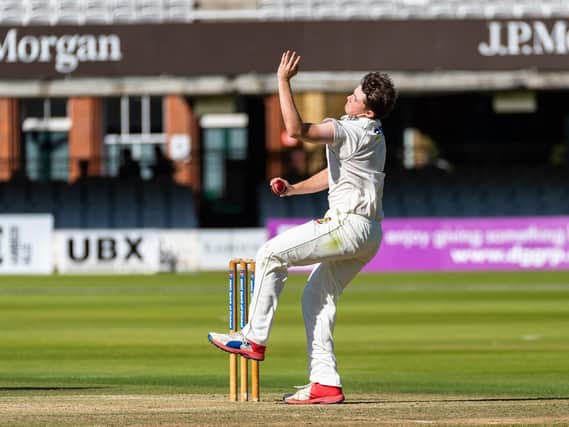 Jake Hatton in action at Lord's for Flixton in their National Village Cup final success