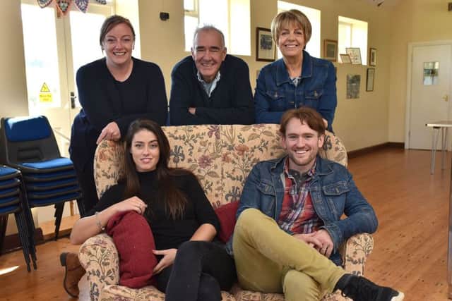 The Owl and the Pussy cat .The Esk Valley Theatre team Kim Shepherd,Director Mark Stratton,Producer Sheila Carter. Front Olivia Sloyan and Cornelius Geaney. pic Richard Ponter