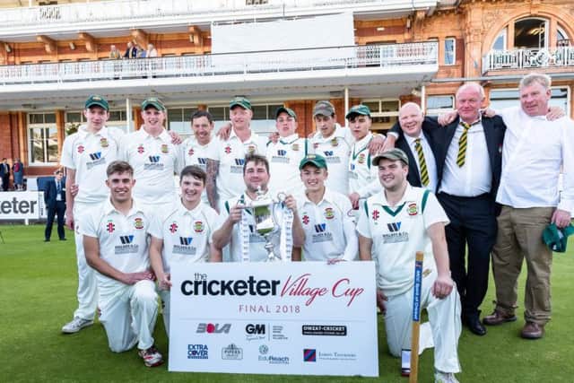 Flixton who are the 2018 National Village Cup champions.