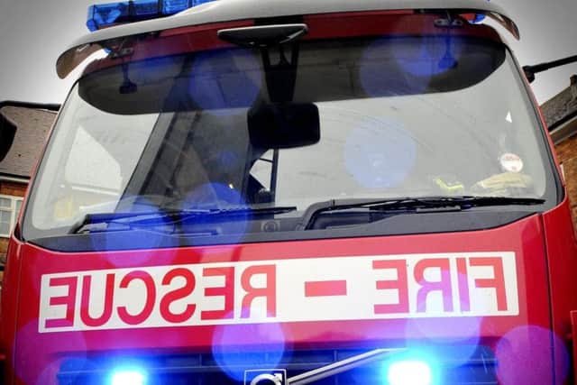 North Yorkshire Fire and Rescue Service were called to the scene yesterday evening
