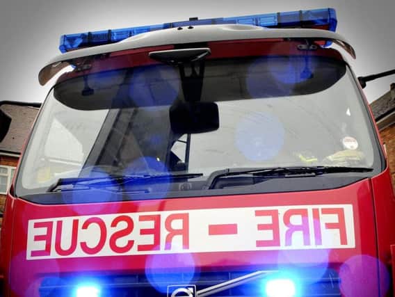 North Yorkshire Fire and Rescue Service were called to the scene yesterday evening