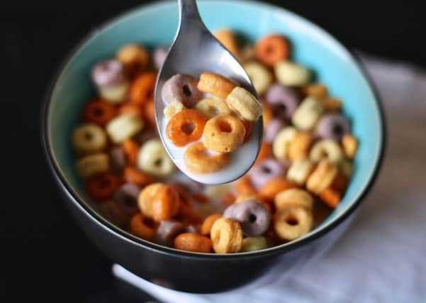 Breakfast cereals commonly aimed at children have the equivalent sugar content of two and a half chocolate biscuits.